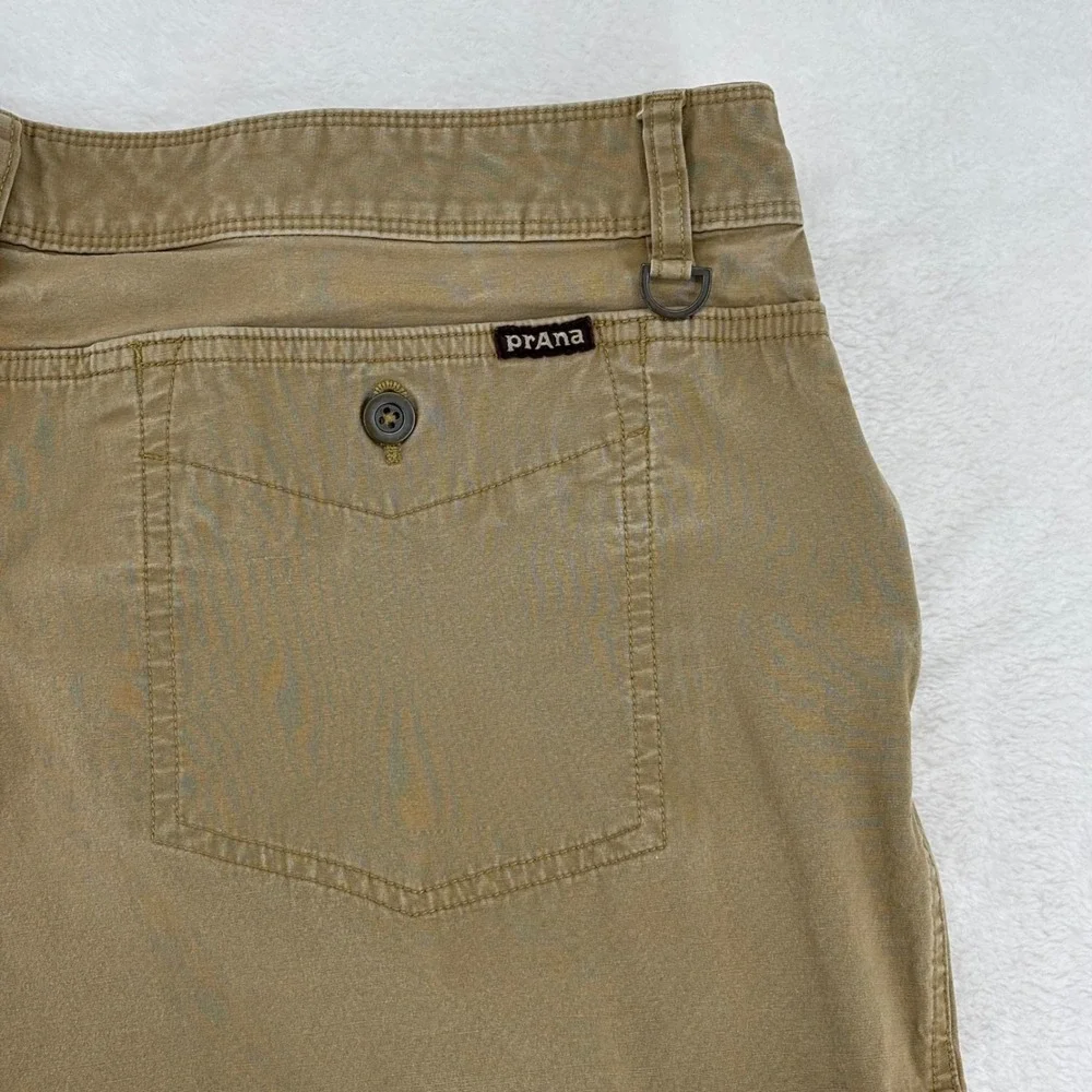 Prana Breathe Zion Mens Shorts Tan Khaki Size 38 M31191499 Outdoor Hiking